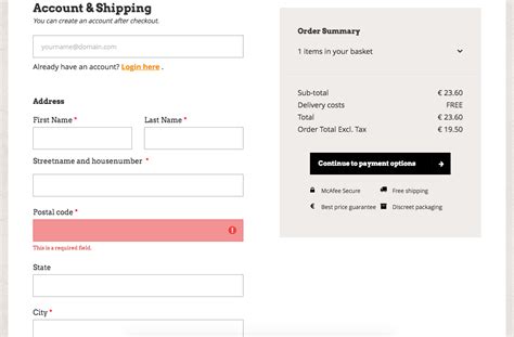 hermes postcode field format invalid|PayPal Invalid postal code Format.